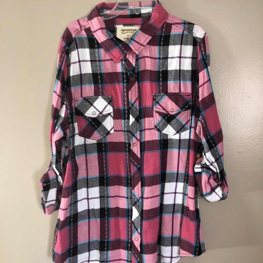 Arizona Jean Co. Plaid Button Down